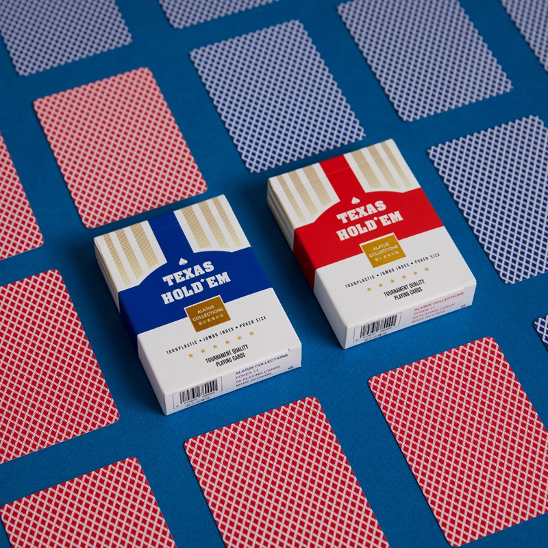 星扑克臻选德州扑克牌塑料PVC防水宽牌大字磨砂比赛（粗砂扑克）