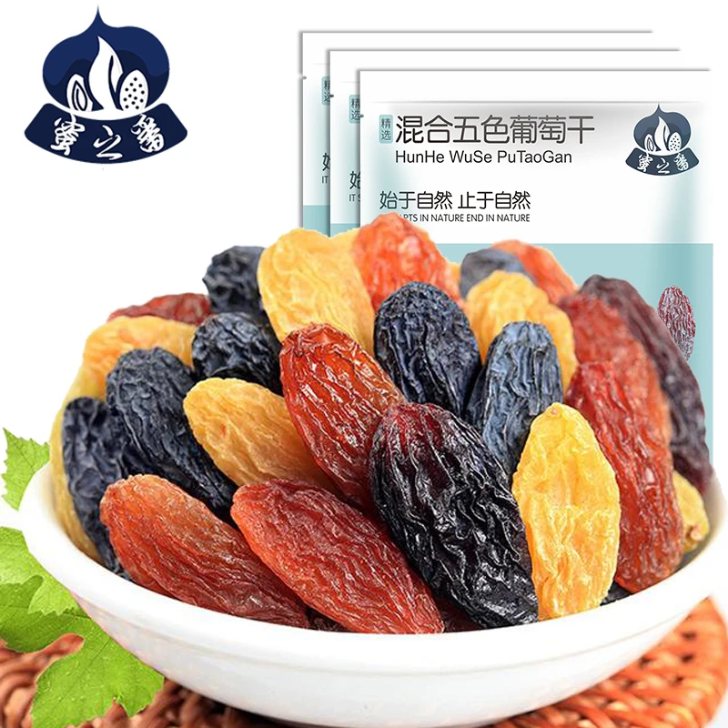蜜之番新疆吐鲁番混合五色葡萄干125g*8袋