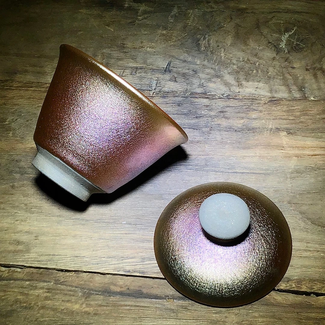 粉金金彩糖果建阳建盏茶盏功夫主人杯盏杯个人盖碗闻香杯茶杯单盏
