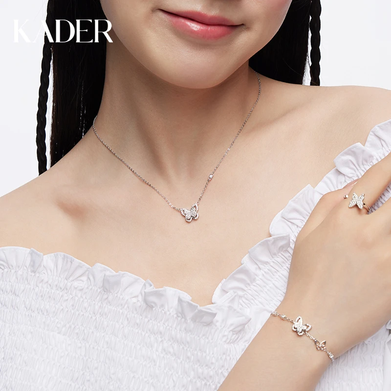 KADER/卡蒂罗 铜合金项链 蝴蝶精灵项链简约气质高级感经典百搭
