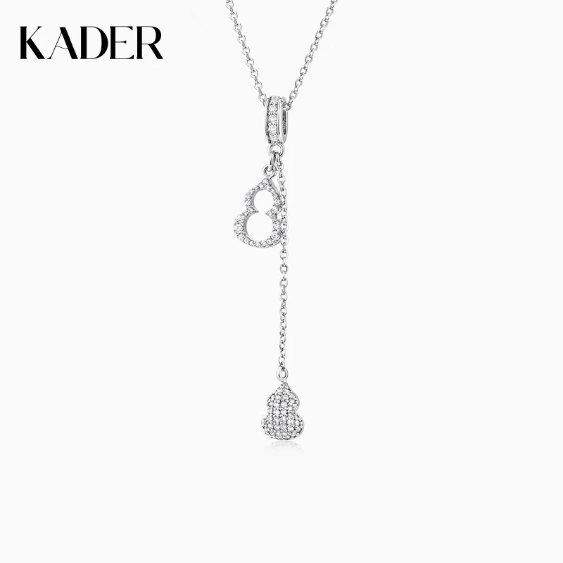 KADER/卡蒂罗 坠链均925银 闪闪葫芦项链女925银小众设计款锁骨链