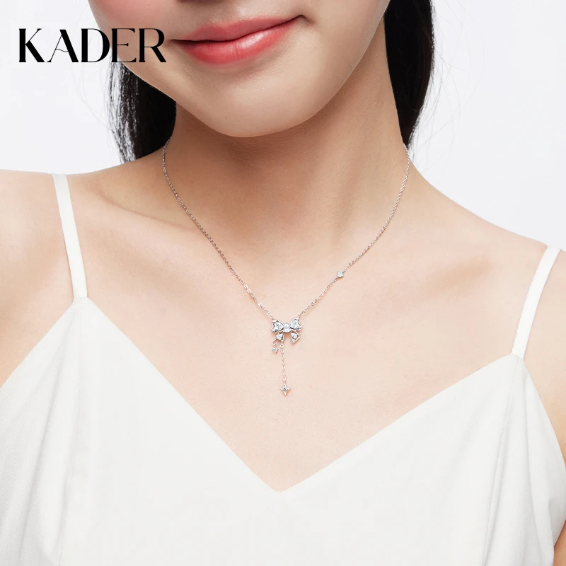 KADER/卡蒂罗 坠链均925银 甜梦流苏项链女简约百搭时尚精致轻奢