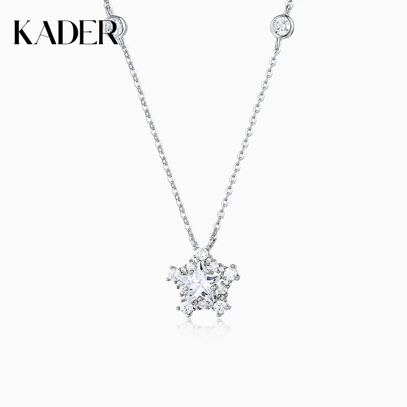 KADER/卡蒂罗 坠链均925银 幸运星项链设计款送女友925银百搭小众