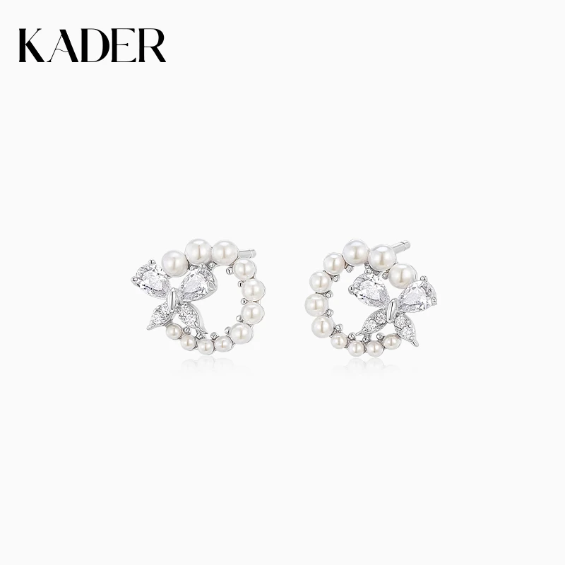 KADER/卡蒂罗 925银耳饰 蝶梦耳钉女925银耳饰2024新爆款小众设计
