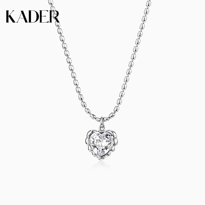 KADER/卡蒂罗 坠链均925银 奶油甜心项链女小众百搭简约轻奢气质