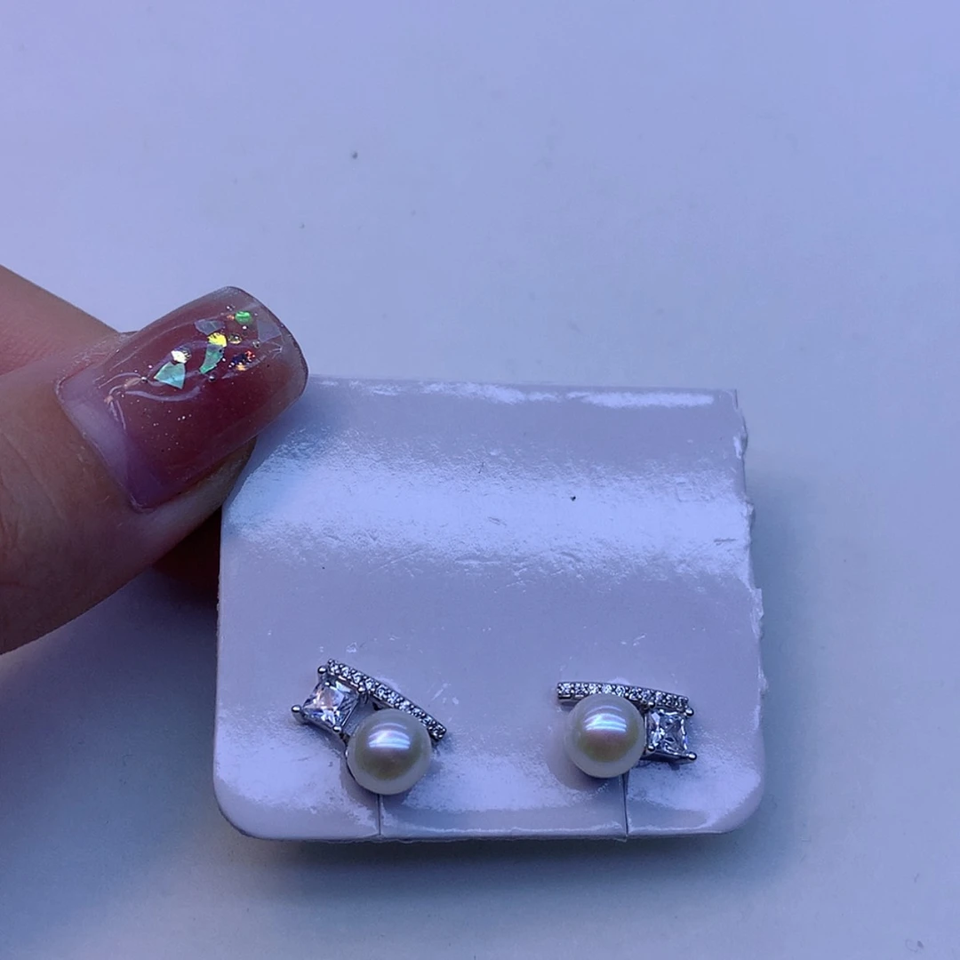 【闪购商品】淡水珍珠耳饰银S925镶嵌