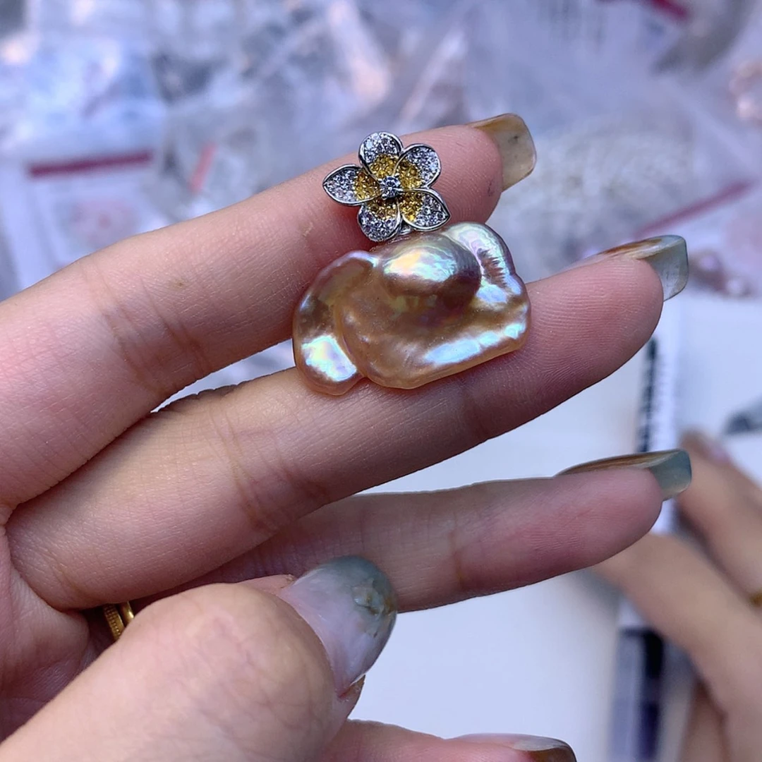 【闪购商品】淡水珍珠颈饰银S925镶嵌