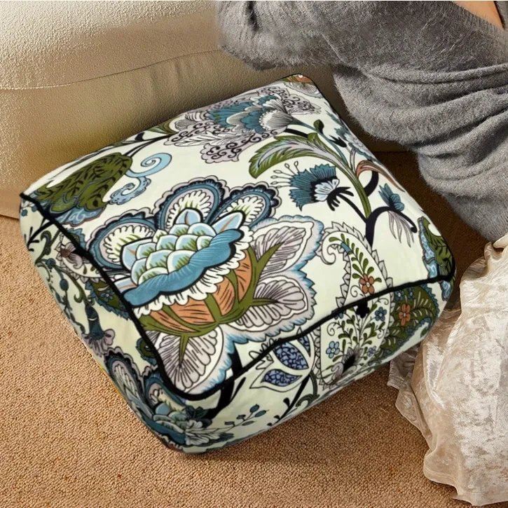 美式花呢坐墩客厅卧室懒人沙发榻榻米坐垫阳台墩子居家蒲团地毯凳