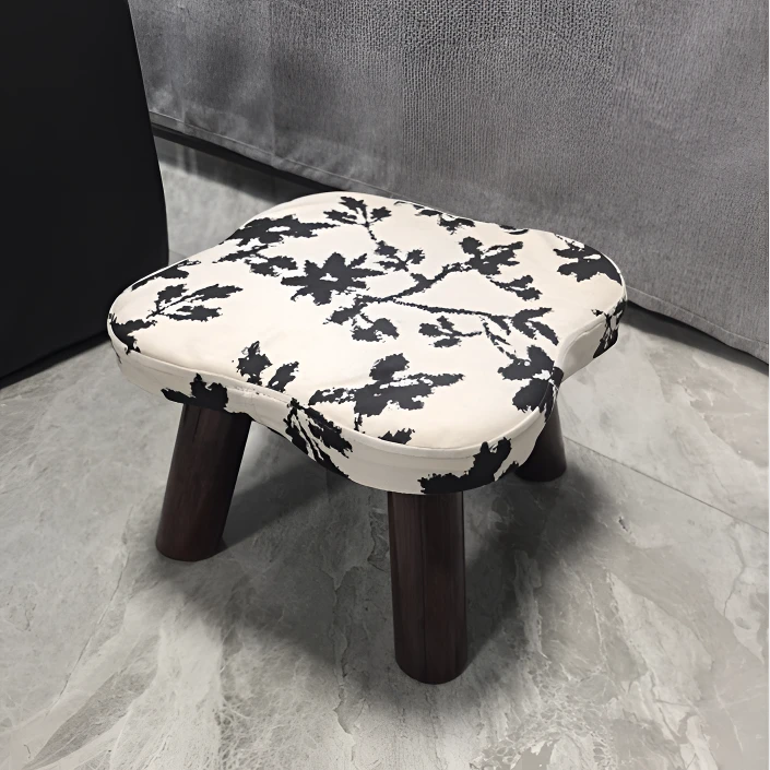 木凳子小四叶草软包凳儿童防滑矮凳小木凳门口换鞋凳日用套装