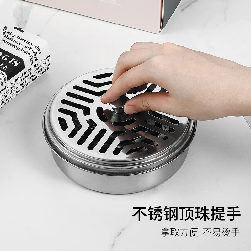 【速抢！2个】蚊香盒家用蚊香托盘接灰盘带盖防火户外神器室内防蚊架