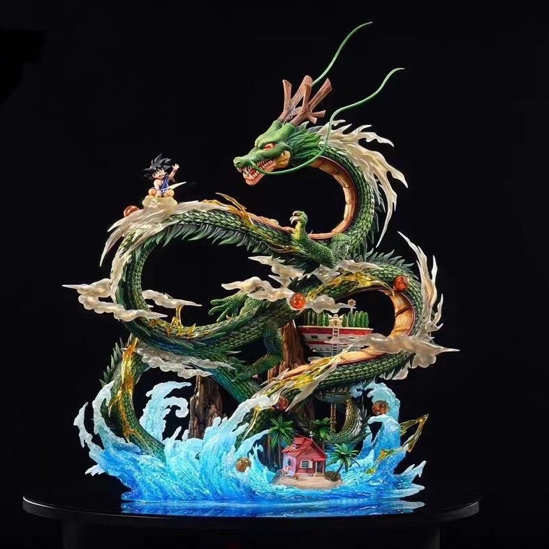 七龙珠  海神龙 神龙与小悟空动漫手办摆件
