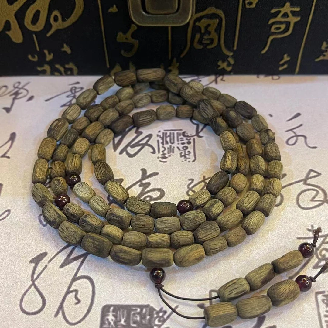 涛子精品【CA04】菩萨棋天然野沉香 棋楠种料子 随型多圈 品鉴好香