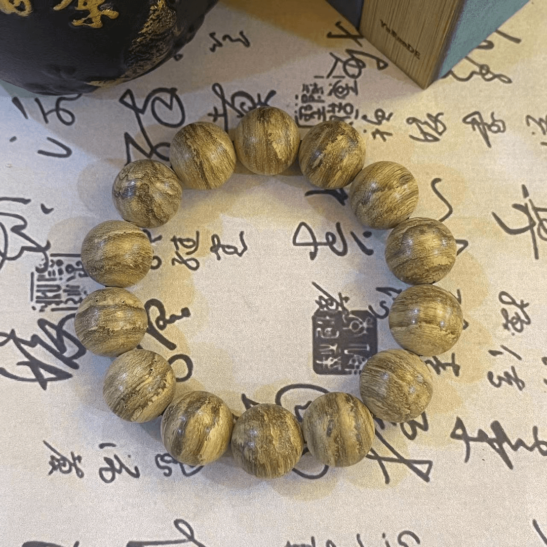 涛子精品【CH878】达拉干花珠 天然野沉香 桶珠单圈 品鉴好香