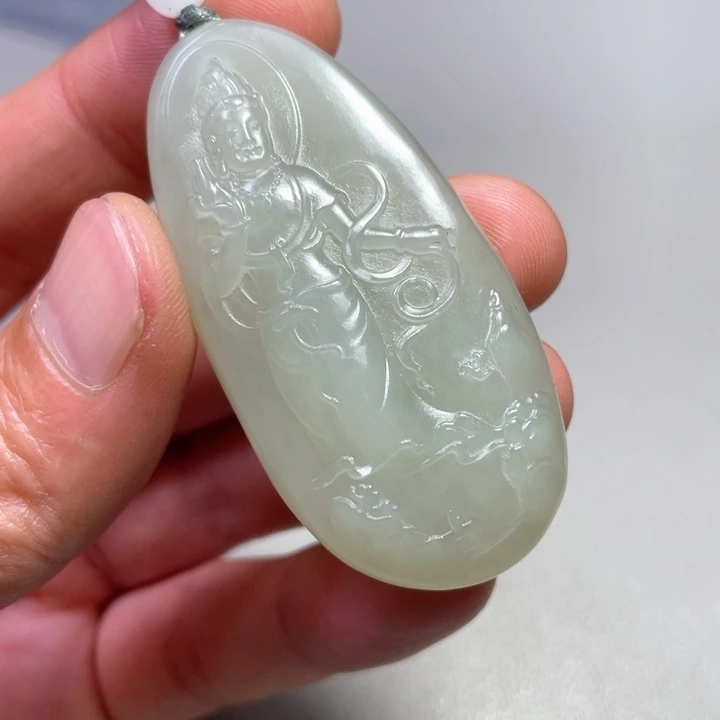 和田玉吊坠(不含链)未镶嵌星*?