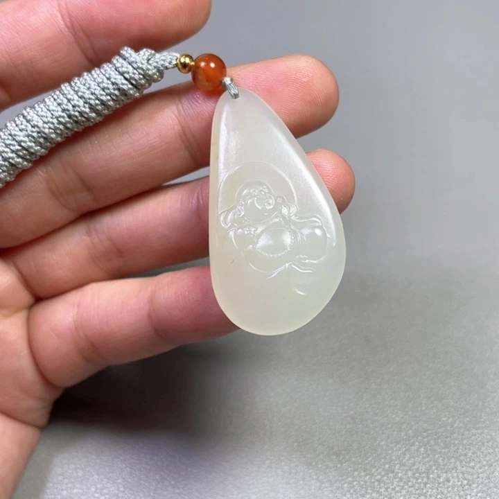 和田玉吊坠(不含链)未镶嵌日**雨