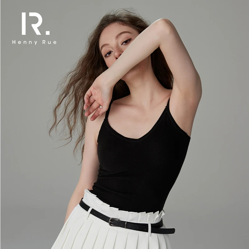 HennyRue2023秋冬美雅碧免穿文胸软糯简约美背百搭打底外穿22164