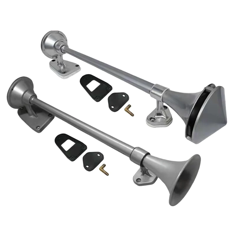 适配东风货车新老天龙驾驶室顶置气喇叭单管超响鸣笛汽笛电控24V