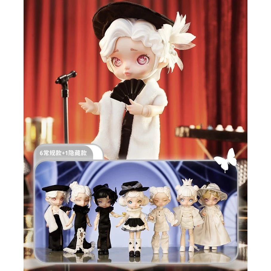 【拆盒】LAURA-黑白光谱系列潮玩盲盒手办