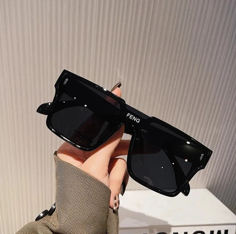 开车大框墨镜男士潮流时尚眼镜户外连体风镜男士时尚防紫外线墨镜