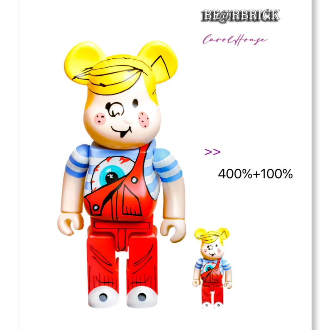 Bearbrick积木熊100%+400% 淘气阿丹 潮牌联名