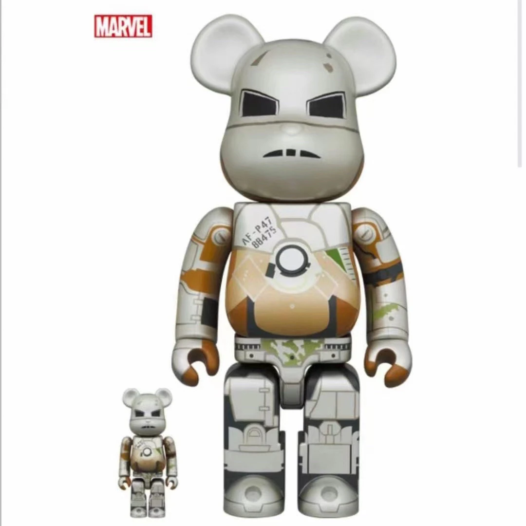 Bearbrick 积木熊 钢铁侠 马克1 400%+100%