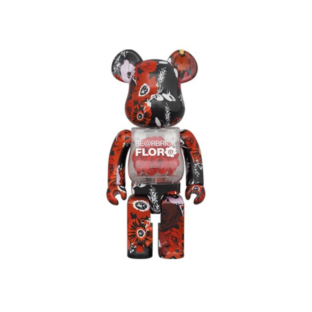 BE@RBRICK 积木熊400% FLOR@1代 红玫瑰