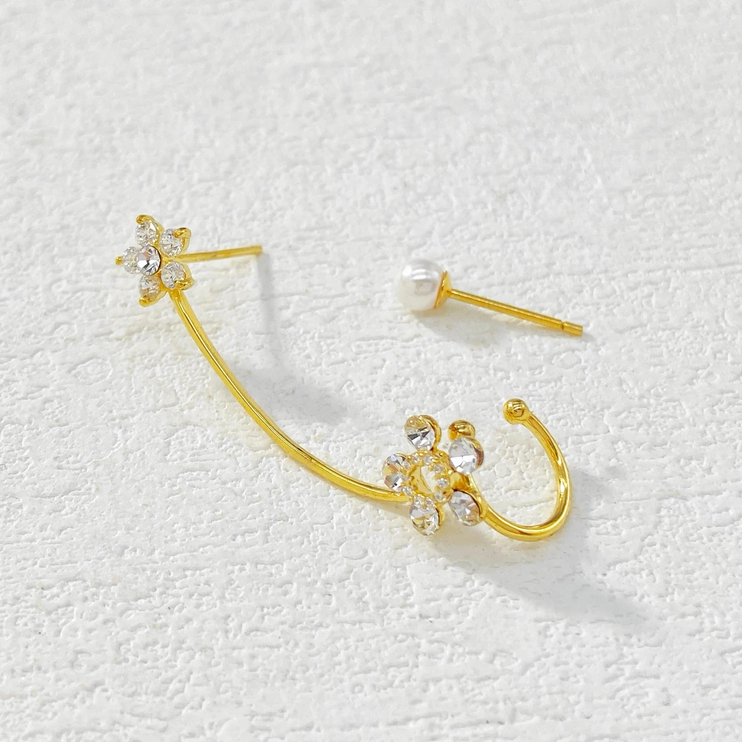 925银耳饰 ——木木（QA26）左耳骨夹 925银耳饰