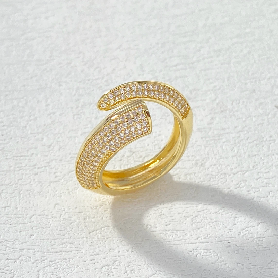 铜合金戒指 木木（QA1817）开口戒指