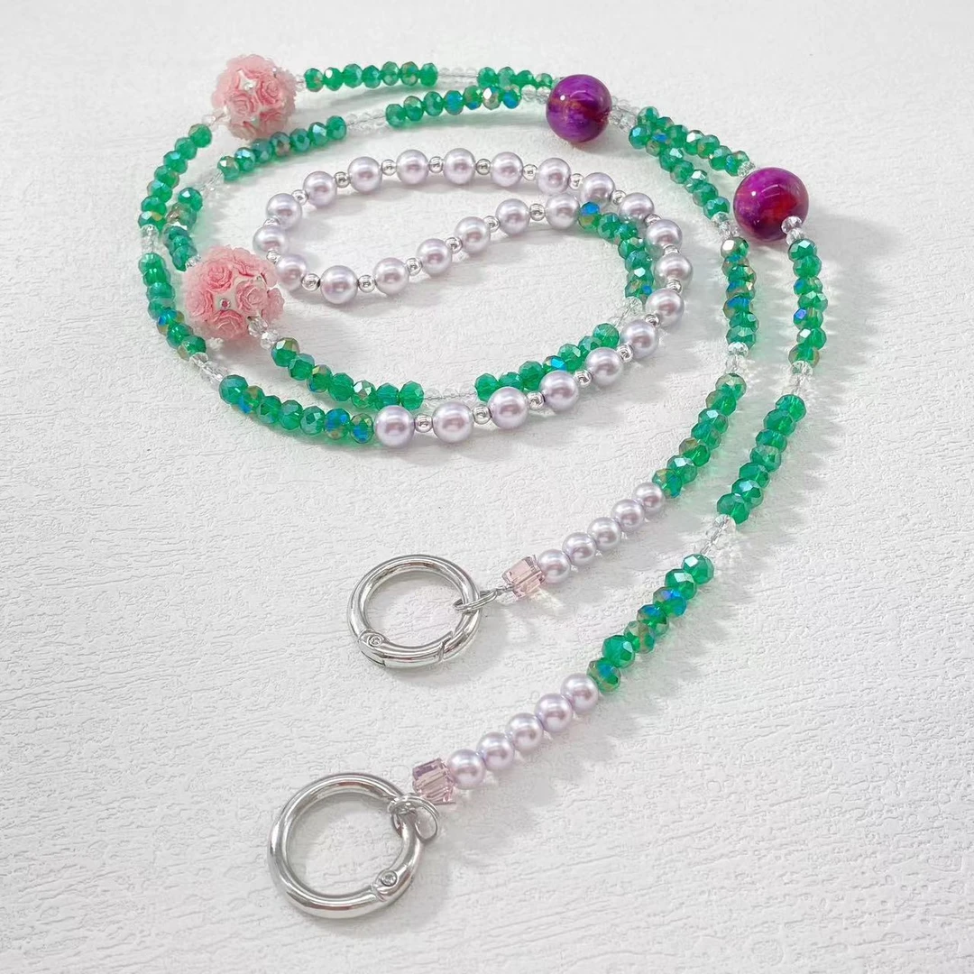 木木（RZ3603）123厘米 新中式流沙球斜挎手机链挂件