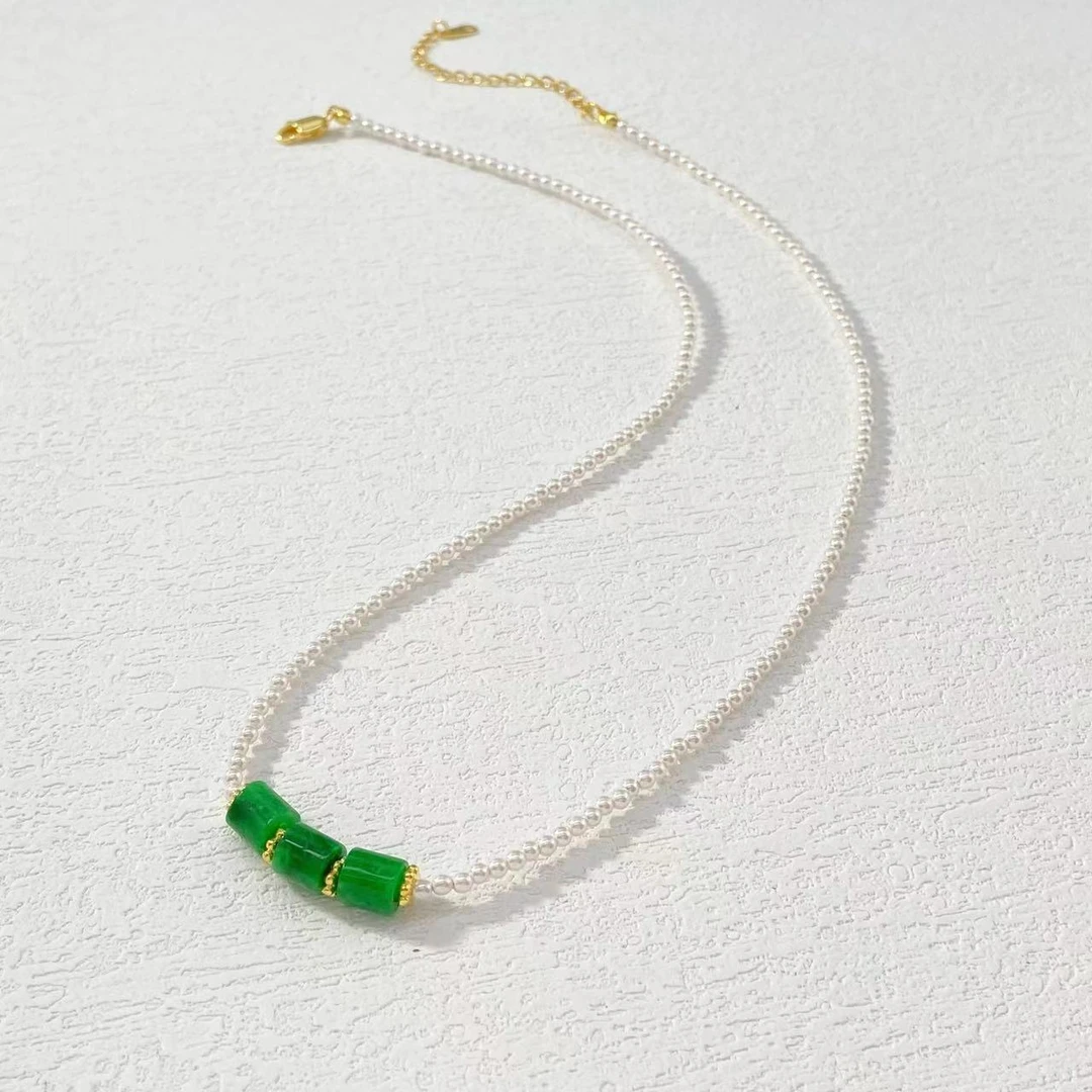 坠链均925银 木木（LY2006）43厘米 新中式颈链 925银项链