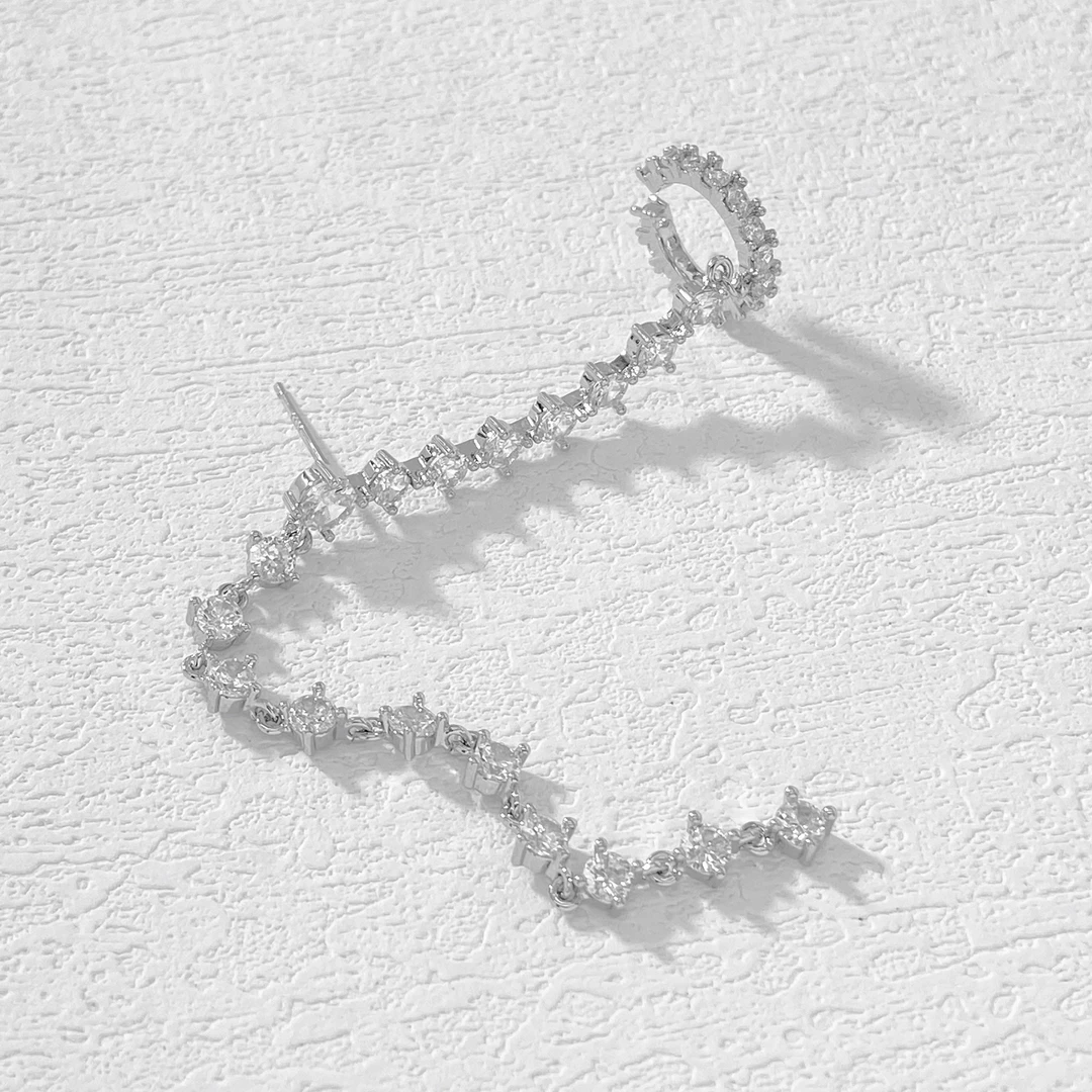 铜合金耳饰 木木（RZ3438）单只装 左耳骨夹