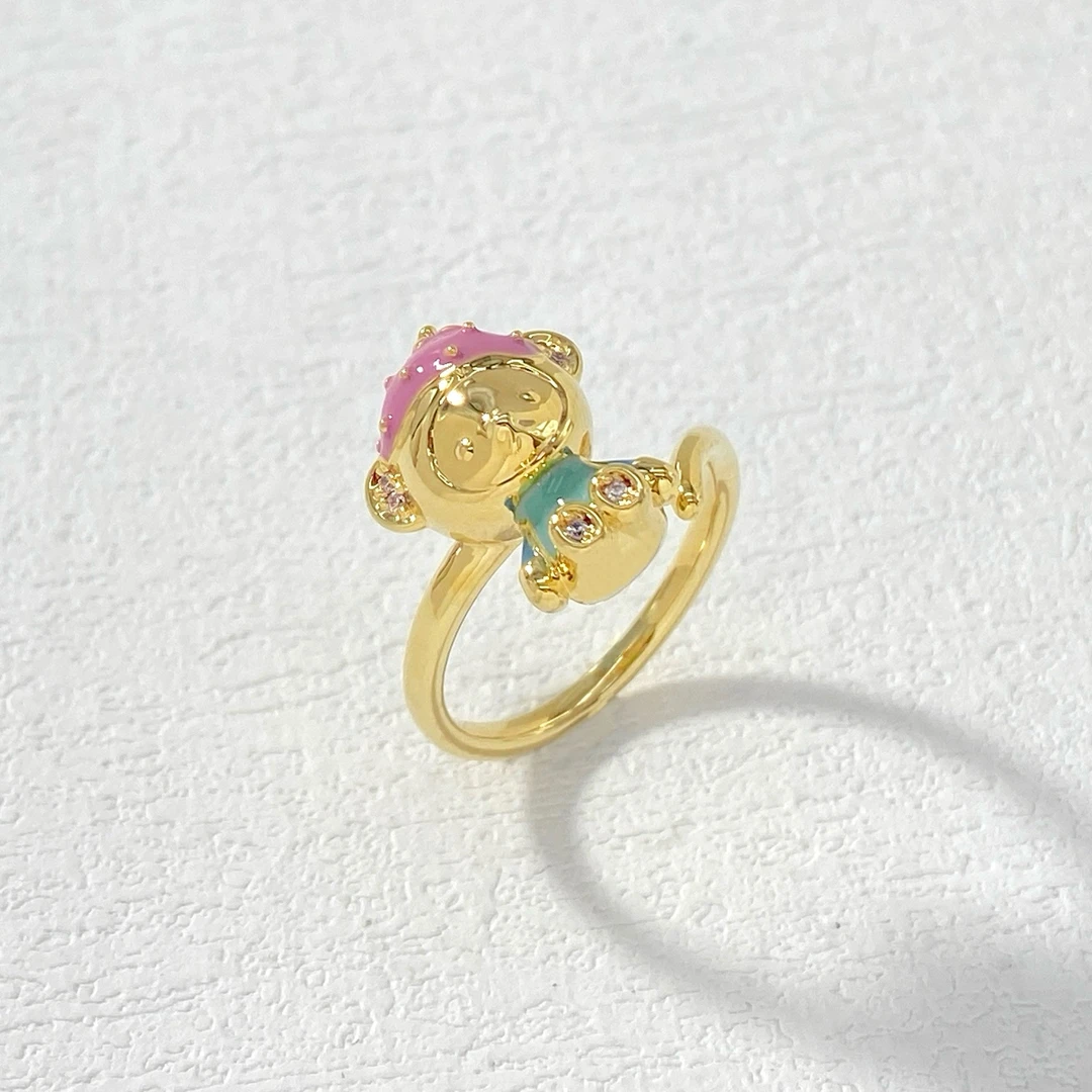 铜合金戒指 木木（QA1943）开口戒指