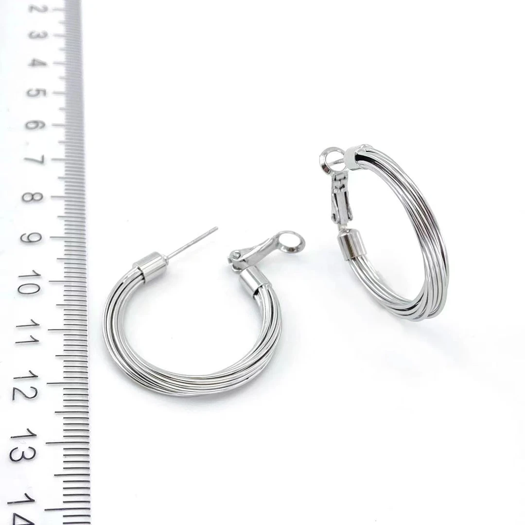 铜合金耳饰 木木（CJ4826）内径22毫米 耳圈