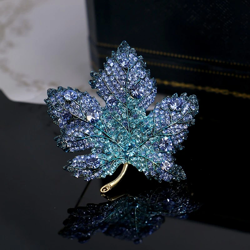 D.M.D/迪曼达 合金胸针 d506枫叶大衣胸针高档女精致设计感配饰