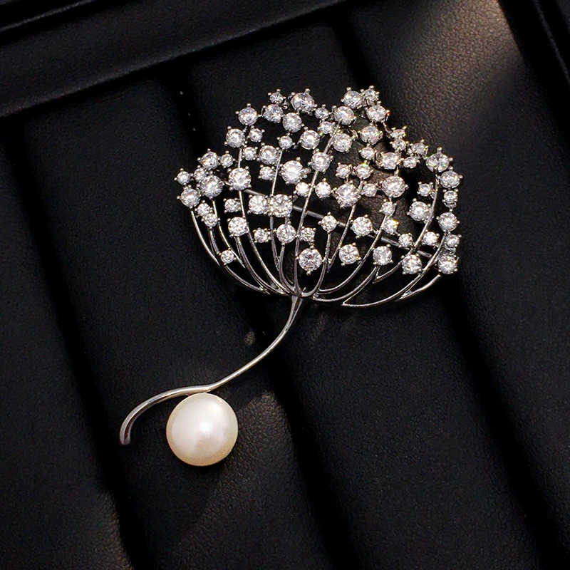 D.M.D/迪曼达 合金胸针 d652银色蒲公英胸针高档女气质胸花别针潮