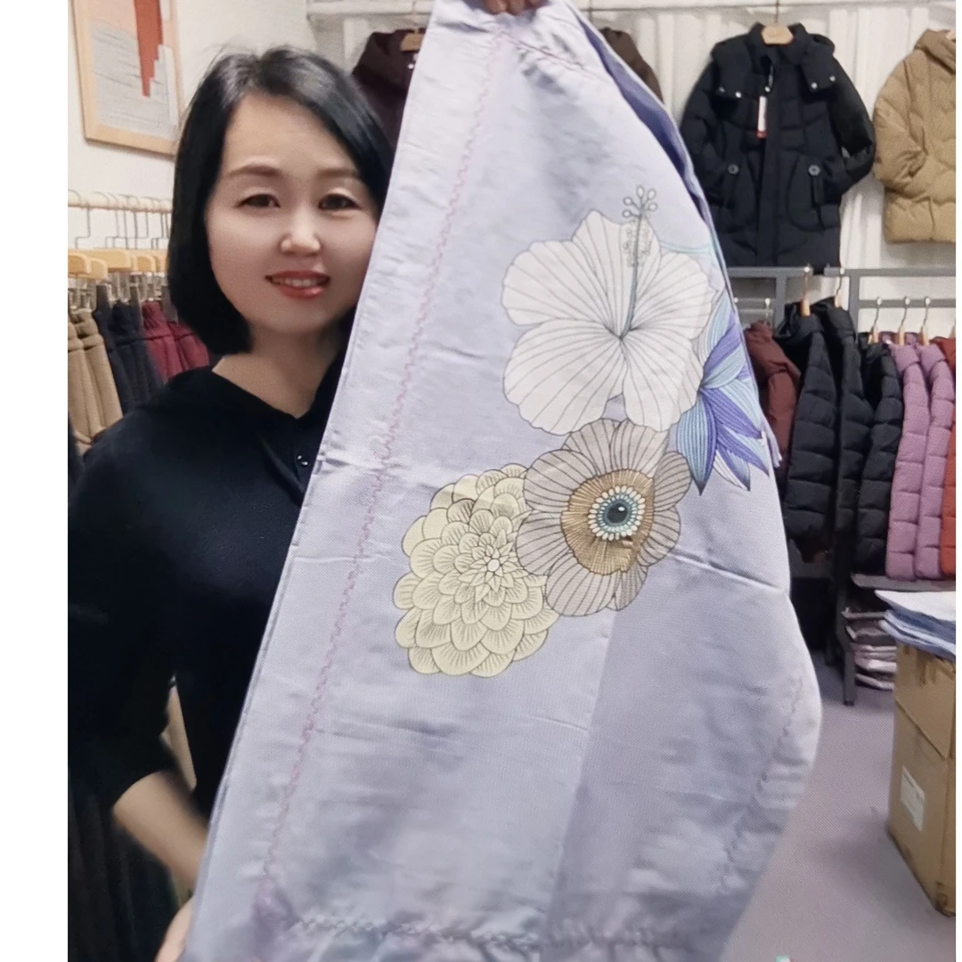 纯棉枕头套印花双面长82宽58