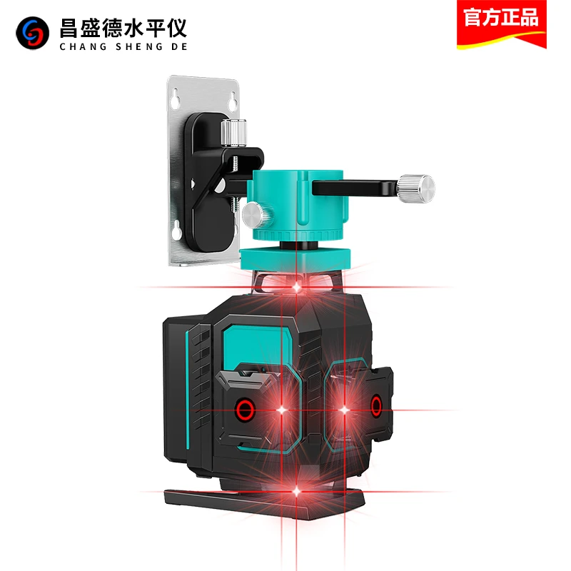 高亮红光12线贴墙仪16线贴地仪水平仪高精度强光激光自动打线室外