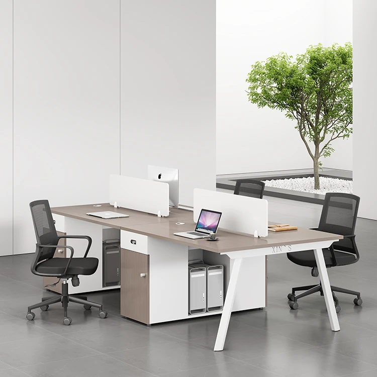 职员办公桌椅组合员工位屏风卡座4人6人位简约现代办公桌办公家具