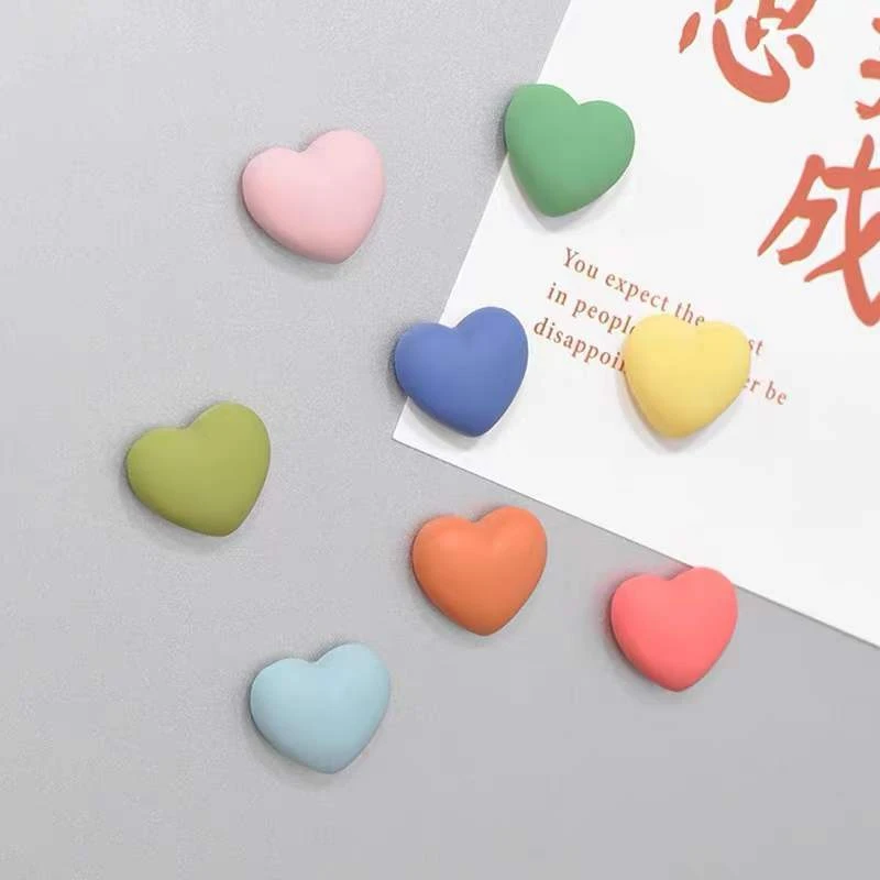 可爱立体莫兰迪爱心3d立体自粘冰箱贴照片留言板固定舍洞洞板装饰