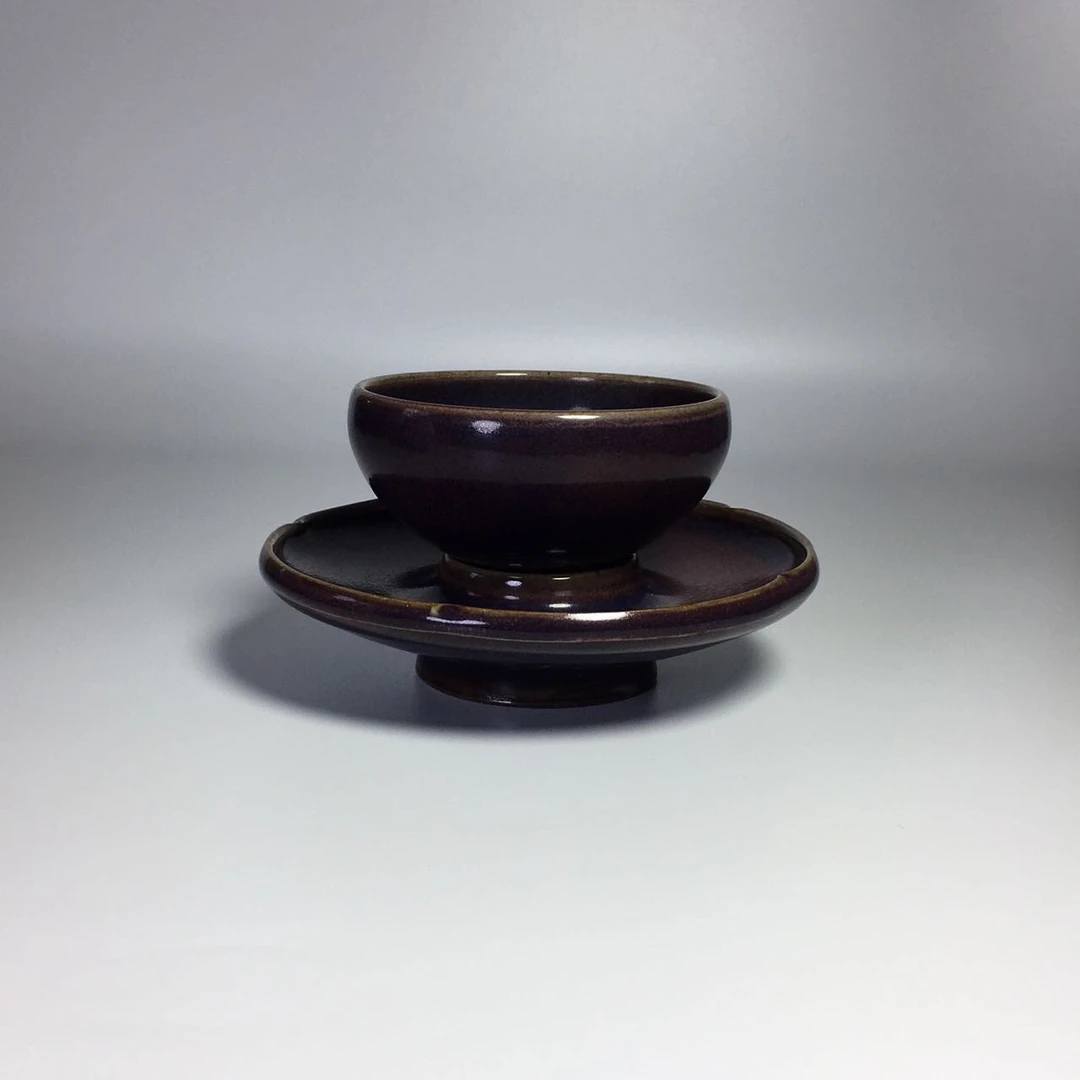 钧瓷茶盏一套 茶杯