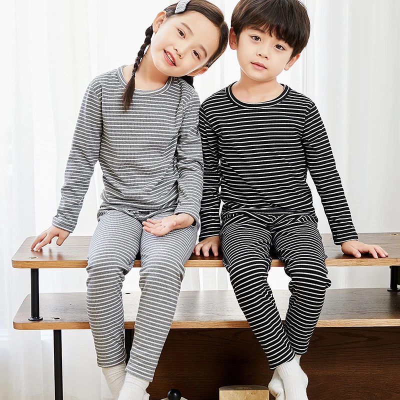 儿童内衣秋冬套装男女童秋衣秋裤中大童德绒打底保暖长袖长裤睡衣