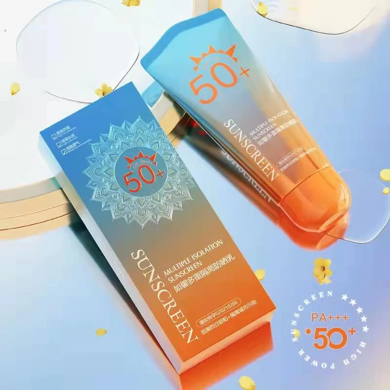 正品爆款防晒霜SPF50+防晒乳隔离清爽防护霜全身防紫外线防水防汗