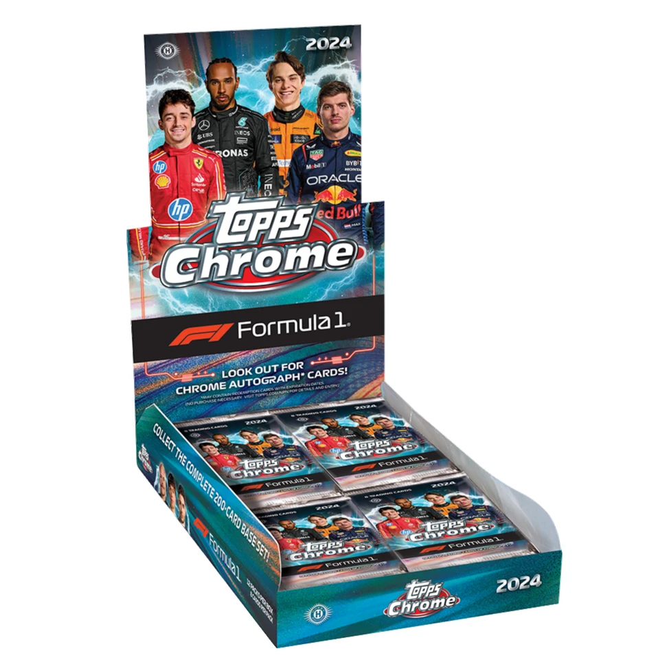 Topps2024 Topps F1 Chrome Hobby 球星卡盲盒 单盒【默认代拆】