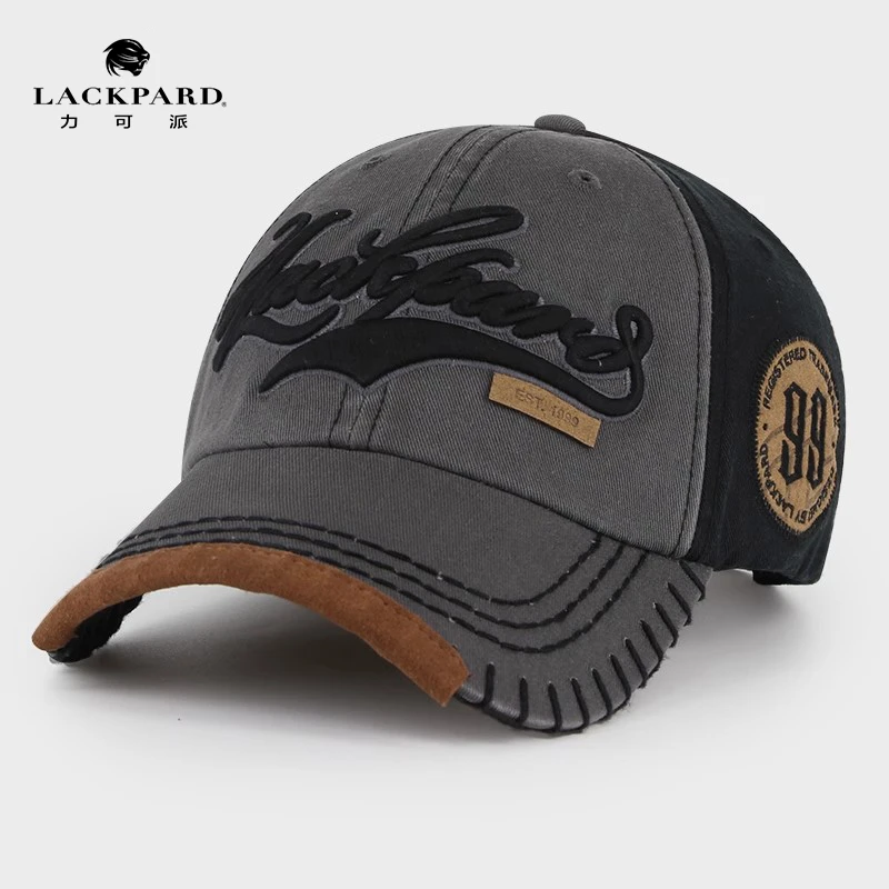 【时尚百搭】LACKPARD帽子男春夏软顶棒球帽新款鸭舌字母休闲网眼帽