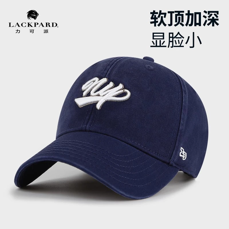 【时尚百搭】LACKPARD棒球帽女春夏软顶鸭舌显脸小纯棉透气防晒帽子