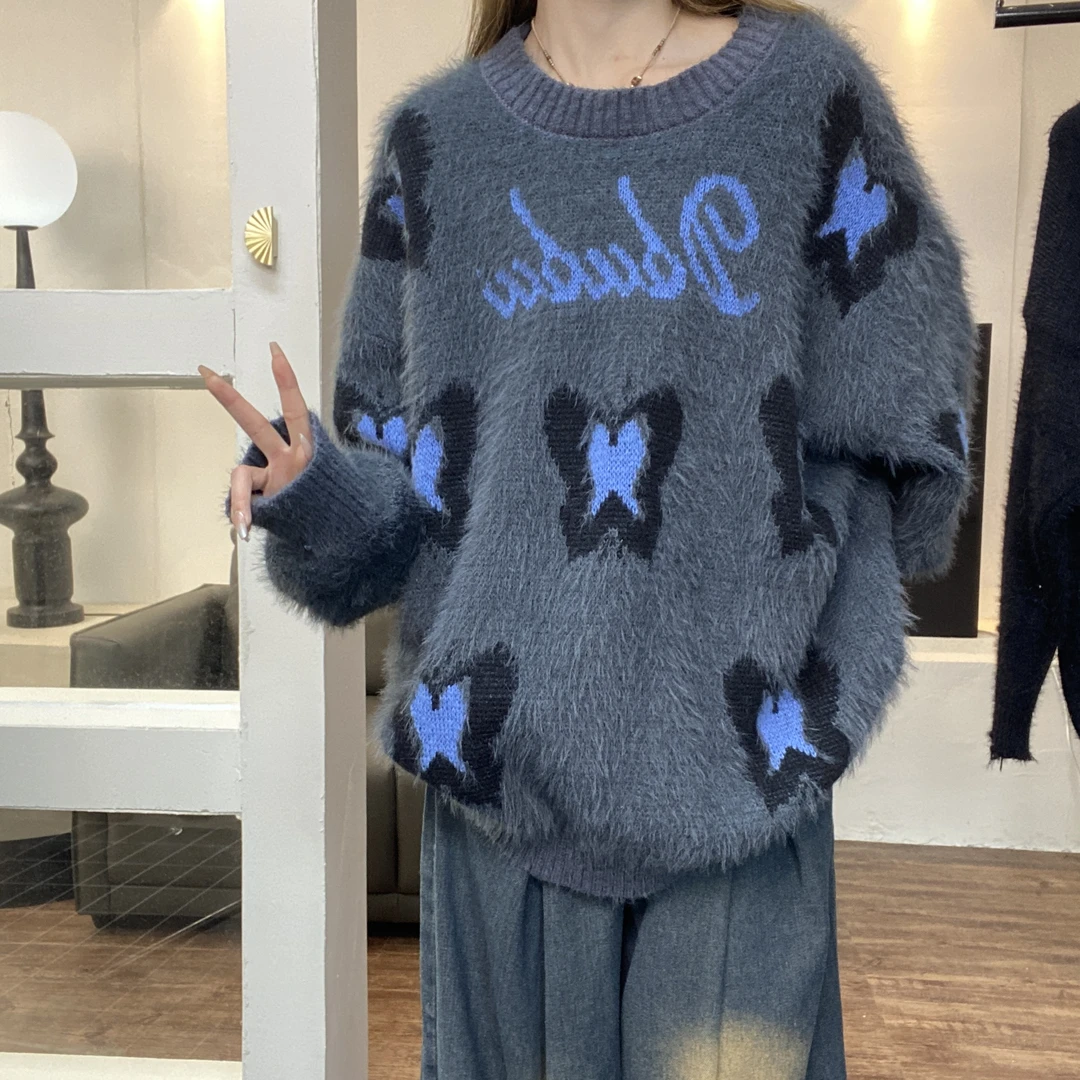 （youu合集）2023秋冬新款宽松设计小众工艺显瘦纯欲风经典百搭女装