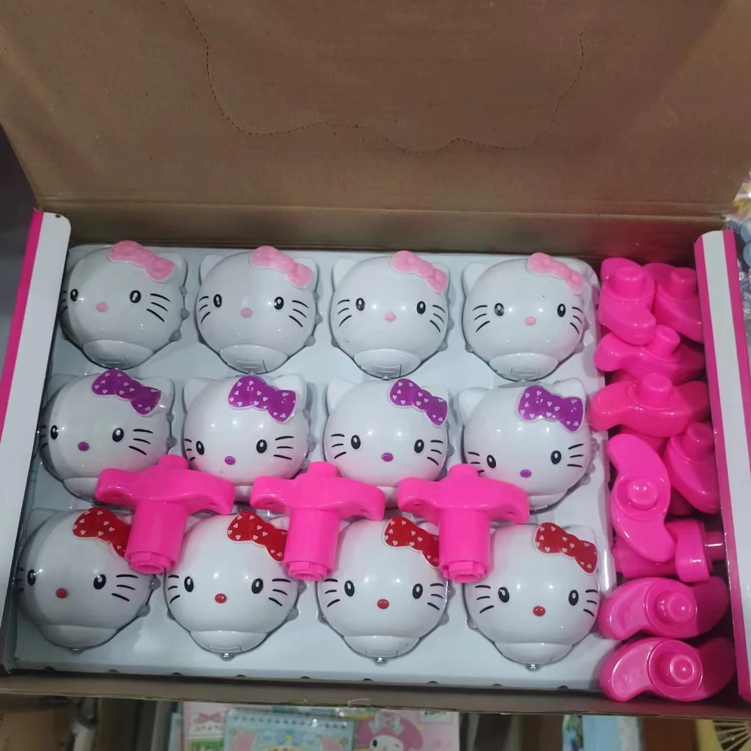 凯蒂猫手柄式旋转陀螺
