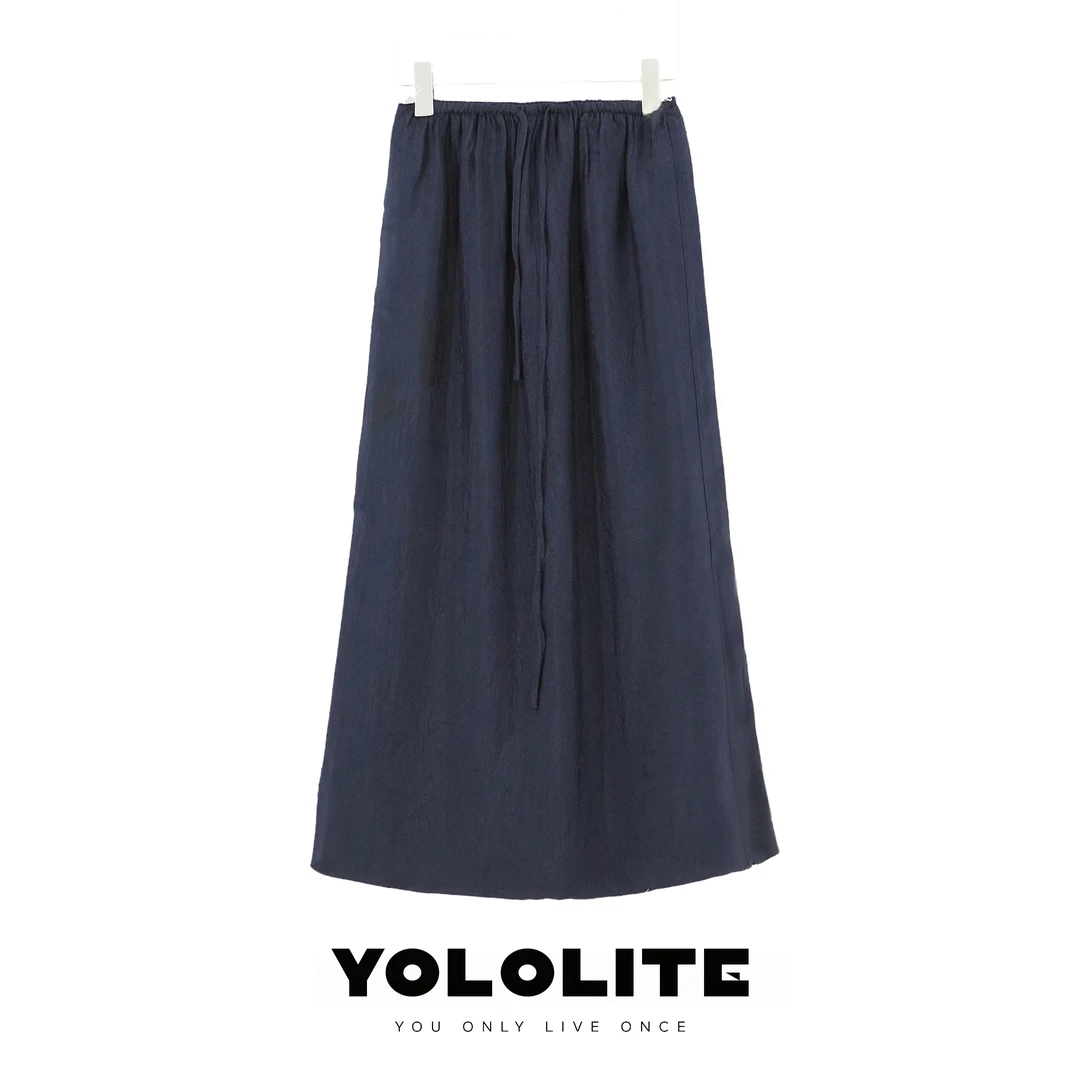 YOLOLITE【伦敦印象】 1843 气质时尚复古女装直筒休闲半身裙