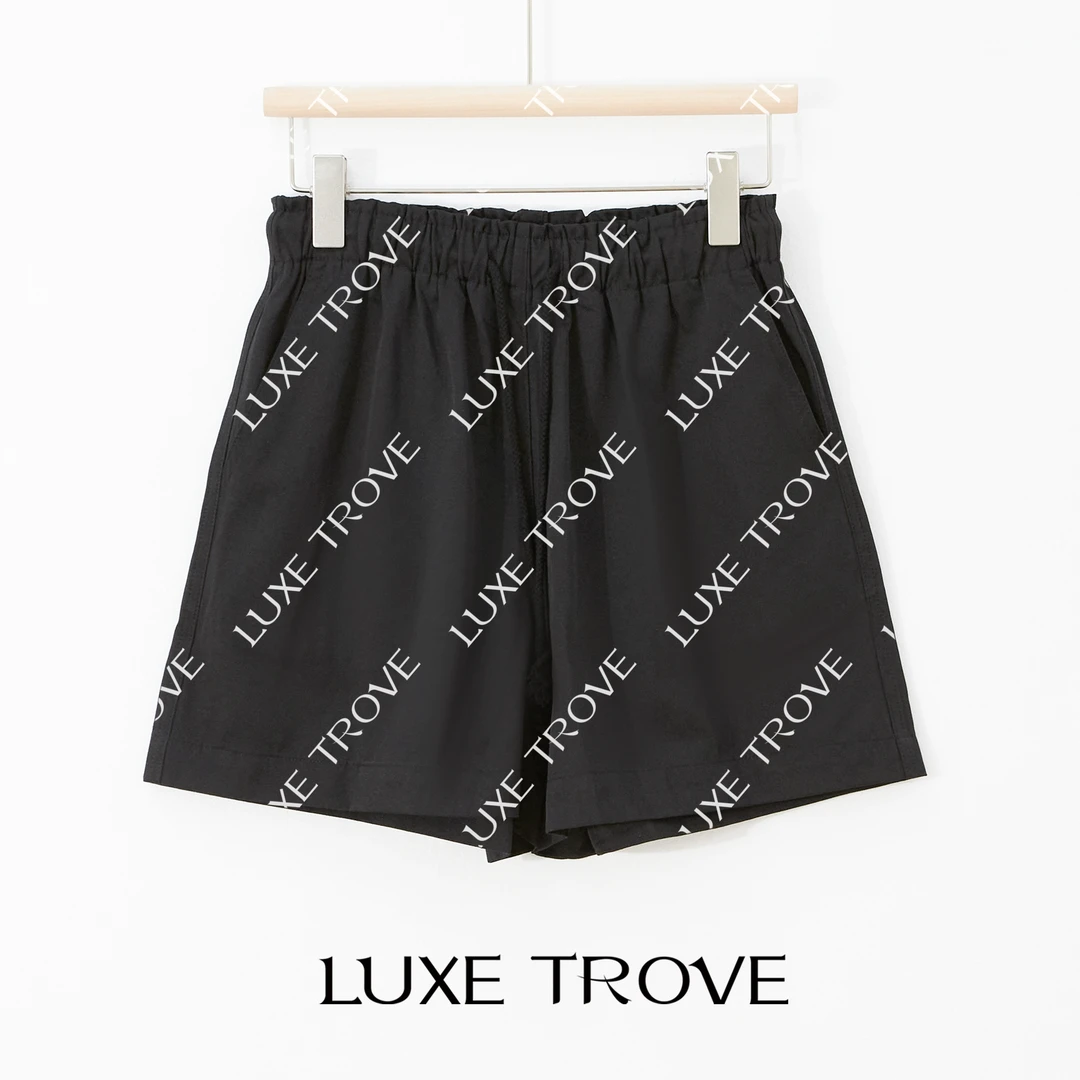 YOLOLITE【夏日经典】1574夏季新款韩系松紧腰抽绳休闲阔腿短裤