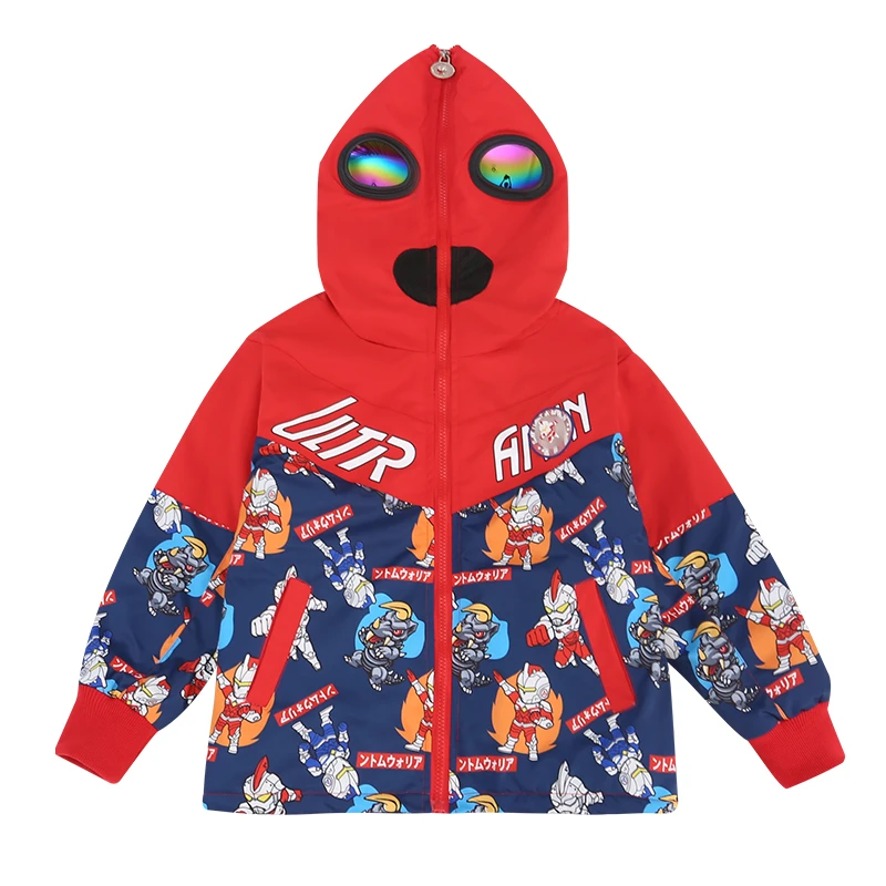 奥特曼2025新款男童外套男宝宝春秋冬季新款棉衣三合一儿童衣服